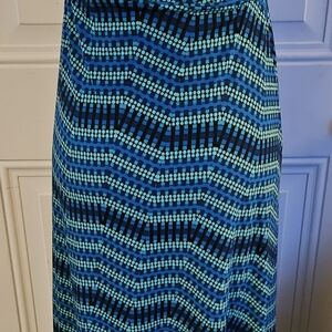 LuLaRoe Blue and Black Maxi Sundress Casual